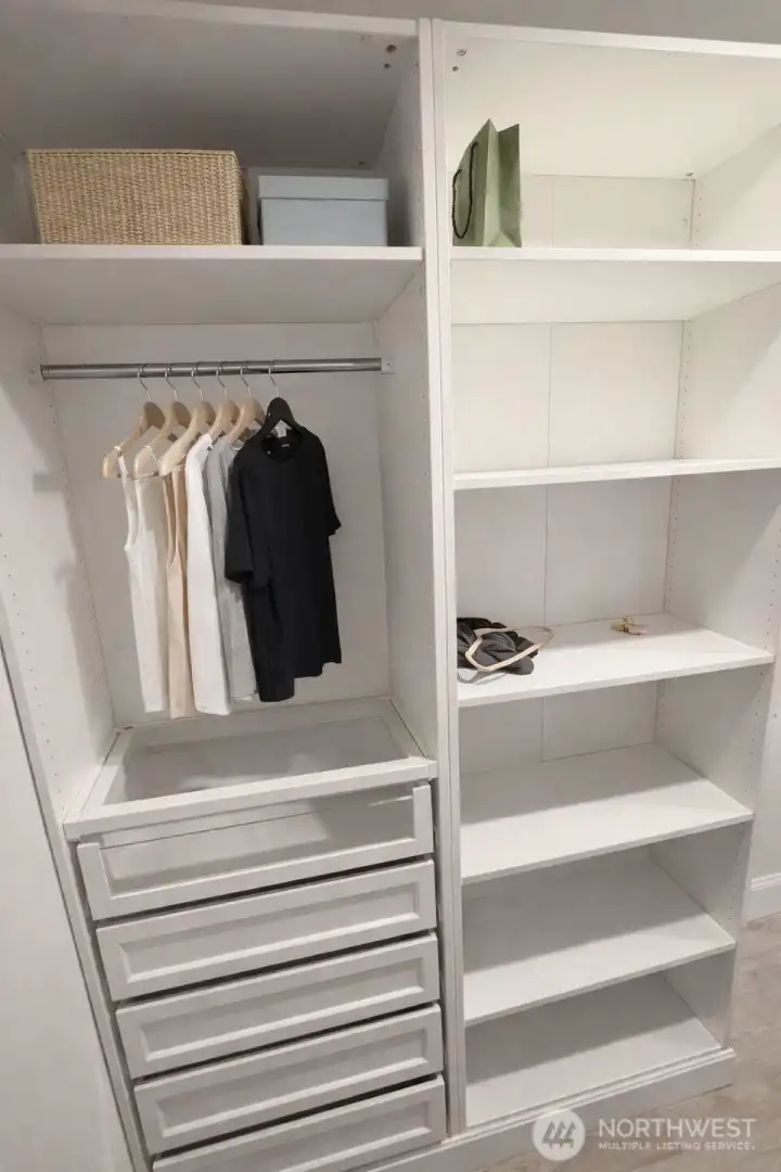 custom primary closet