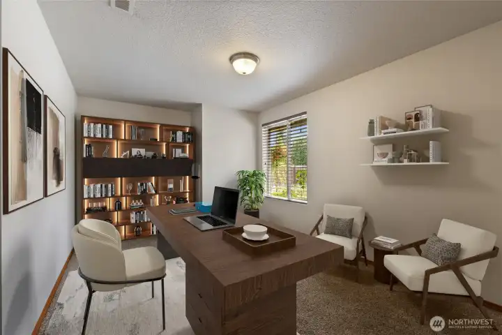 Virtually staged office/4th bed/bonus room Virtually staged office/4th bed/bonus room