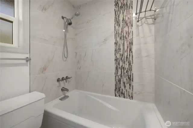 Renovated upper bathroom
