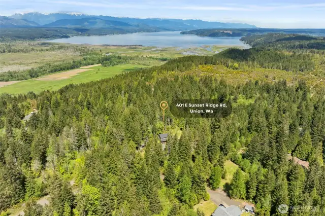 Home in relation to Hood Canal