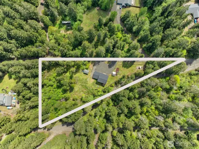 Overhead general visual of both lots
