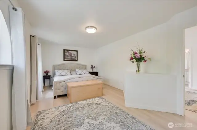 Primary bedroom with en suite bath