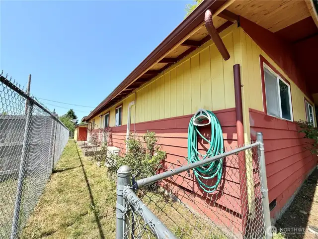 Back of home.