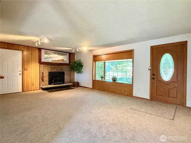 Inside is the living room