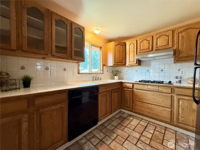 Close up of kitchen.
