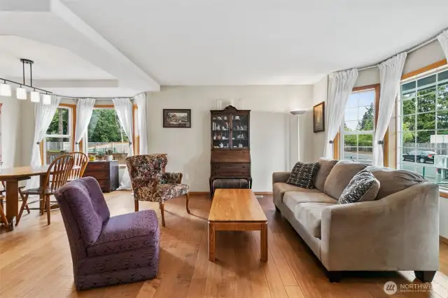 Natural Light Fills the Space! 2 Bay Windows!