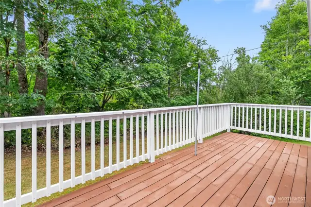 Back deck.