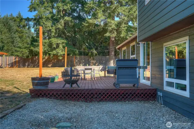 A sizable 36' X 16' deck the perfect area for outdoor gatherings!