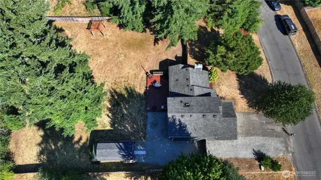 Great overhead drone shot of the lay of the land!