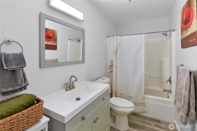 Full bath on the first floor.