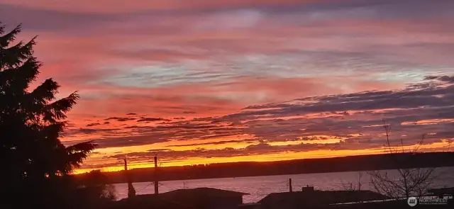 Beautiful sunrises over the Hood Canal.
