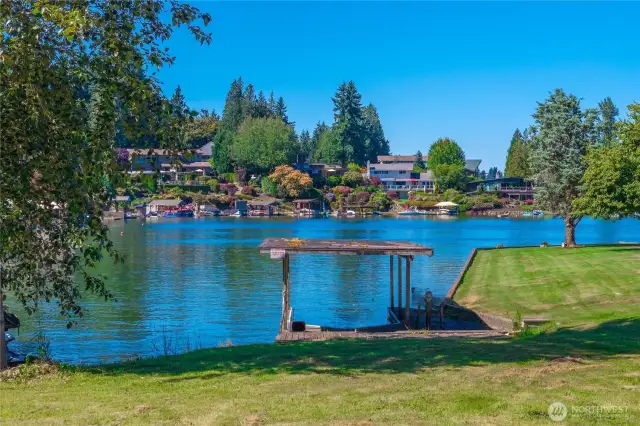 There is a boathouse with power (currently turned off) & the dock in place! Grandfathered in!
