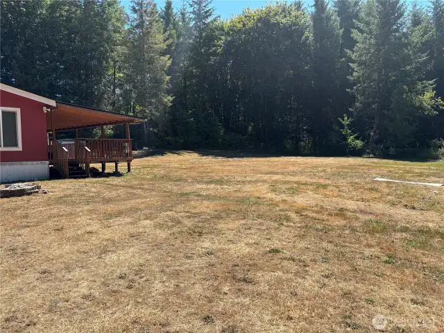 A look at the back and side yards.