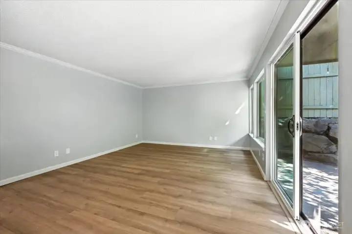 View from Dining into Living Room