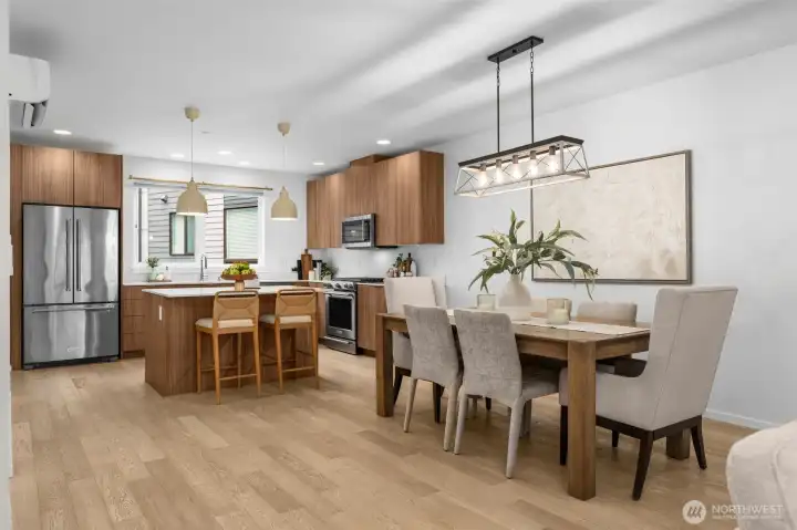 A designated dining space is often left out in builder's plans (hoping you won't notice)... this not only has one, it's large enough to host your favorite holiday gathering!