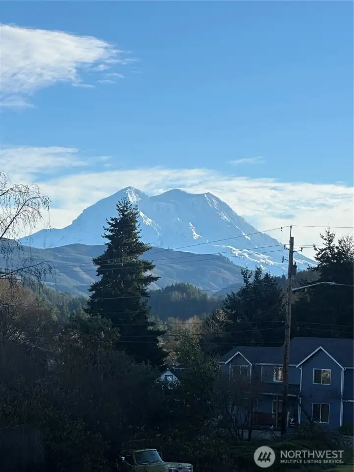 Mt view from the back of your home.
