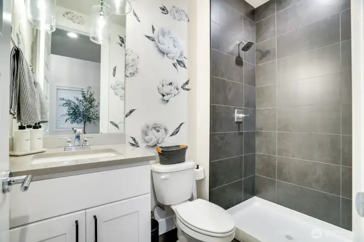 3/4 bathroom on the main floor