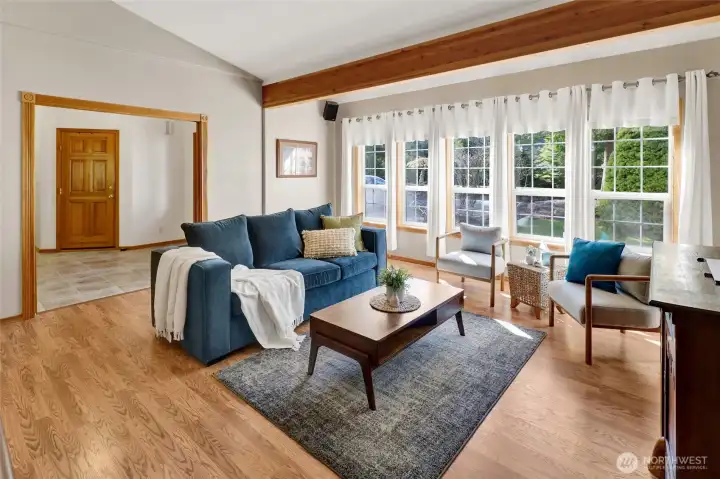 Large, bright, and welcoming great room