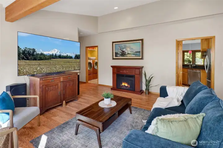 Cozy electric fireplace