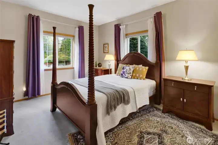 The secondary bedrooms are on the opposite side of the home from the primary. Secondary bedroom #1