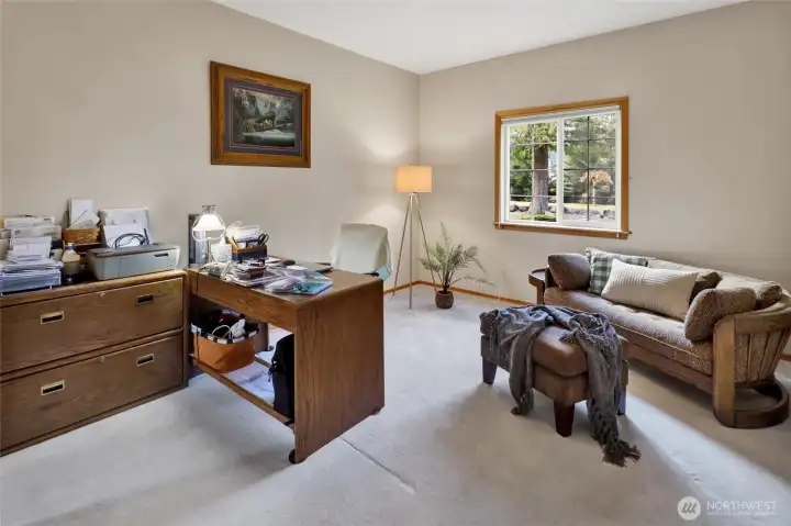 Secondary bedroom #3 is currently being used as an office