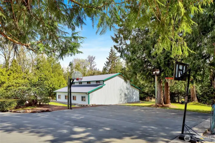 The shop is 2080 square feet