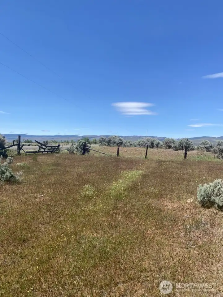 Northwest corner of property