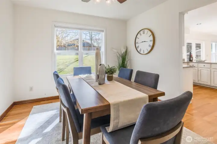 Dedicated dining area perfect for everyday family meals