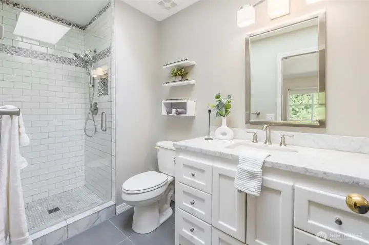 Recently updated primary bath