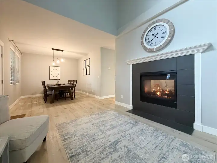 Dual sided fireplace!
