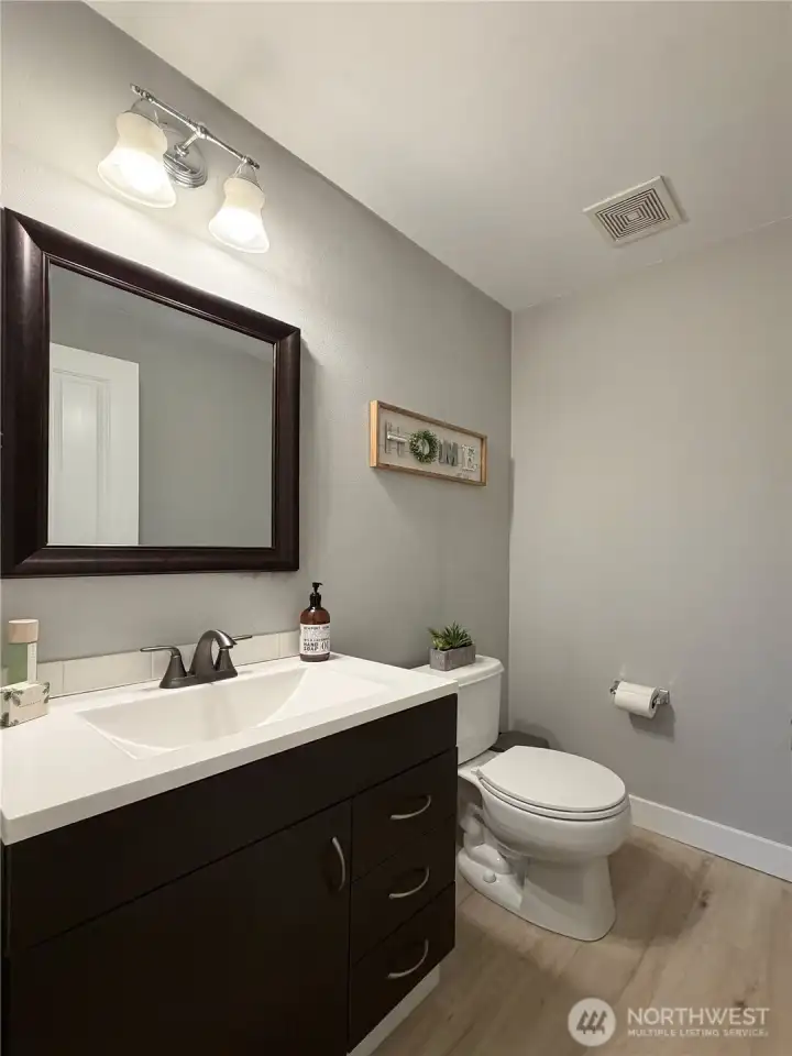 Main floor half bath