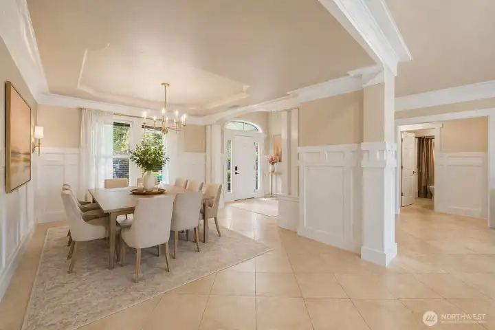 VIRTUALLY STAGED: Formal dining room