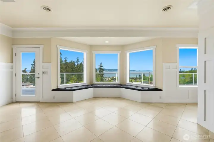 Sit and take in the vast, open view of Skagit Bay