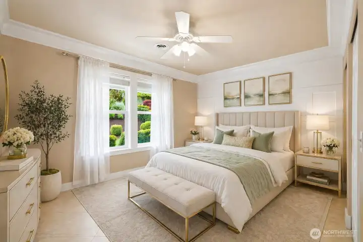 IRTUALLY STAGED: Main floor bedrooom #2