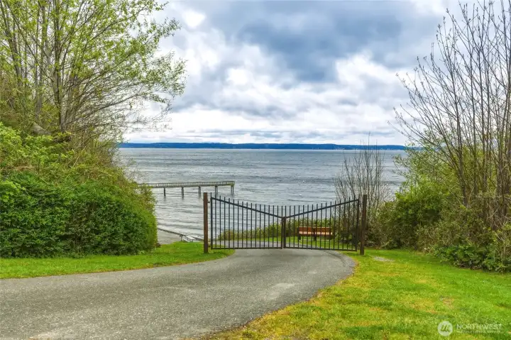 Private member-only beach access