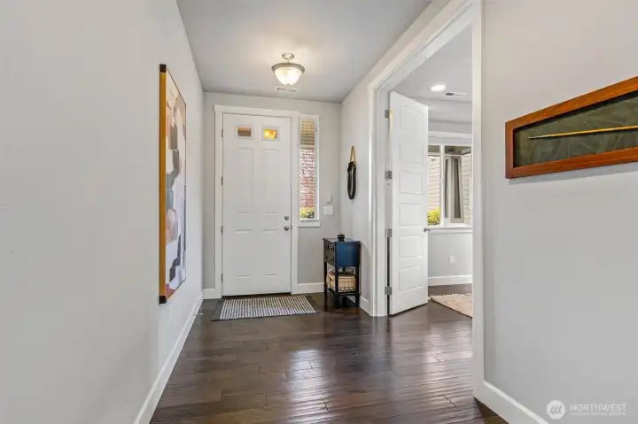 Front Door With Door To Office On Right