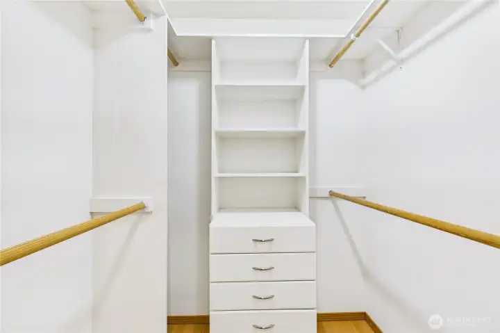 Primary walk-in closet