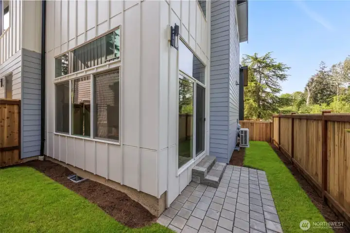 Fully fenced yard for privacy.