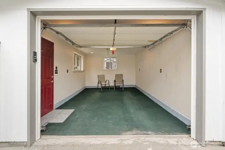 Inside of garage