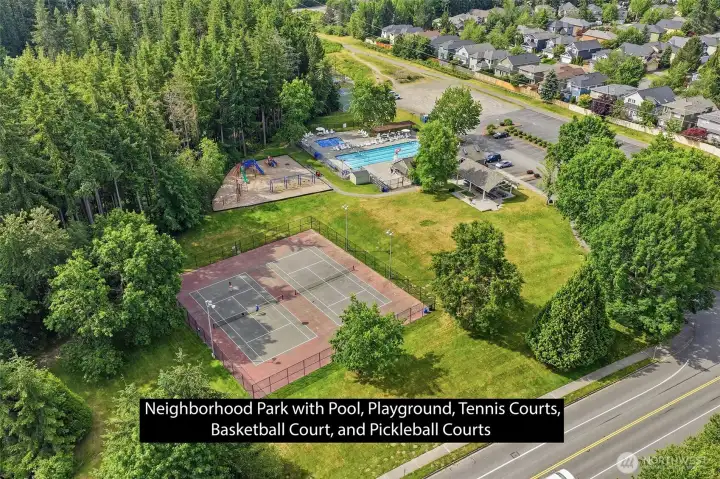 Neighborhood park and community pool!