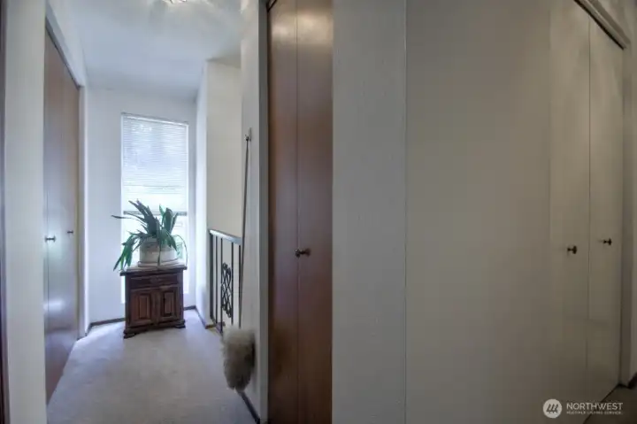 upstairs closets, so much storage in this home
