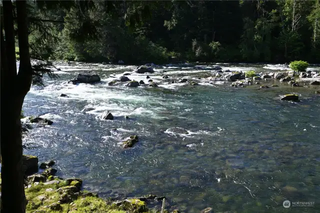 130 feet of Skykomish river front! Prime location to drop in your kayak or raft, fish, and enjoy the sights of the frequent wildlife.