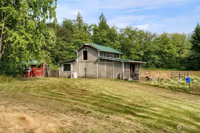 Barn and chicken coop