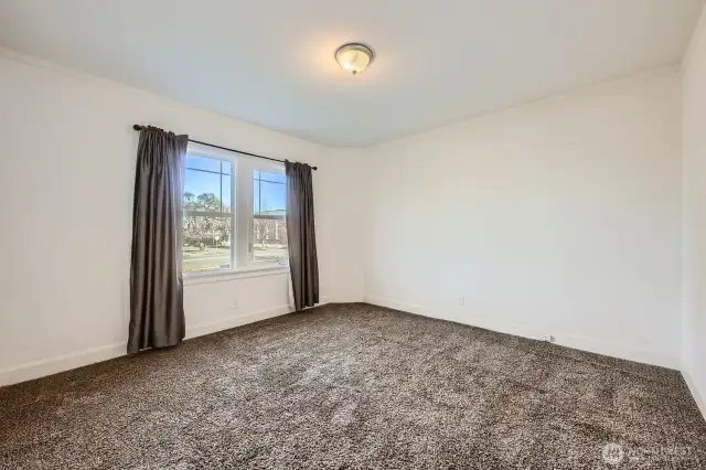 Main floor bedroom, just painted.