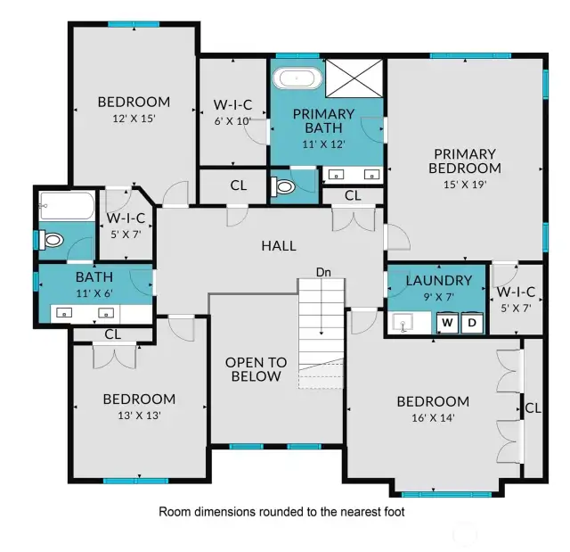 2nd floor Floorplan