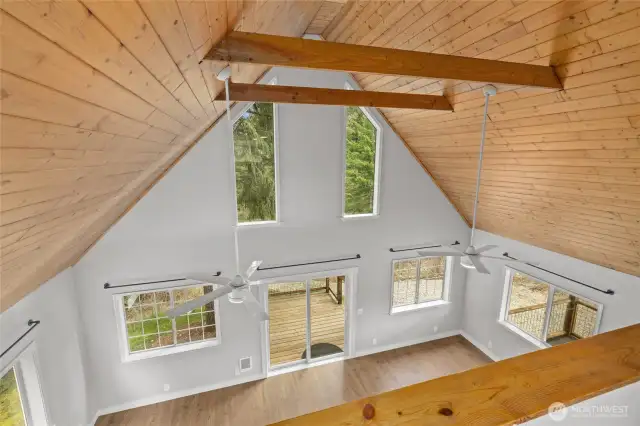 T&G ceilings give this home a warm and cozy feeling.