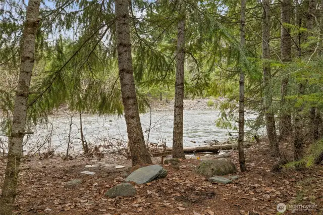 There's a nice little year round swimming hole along the property bank.