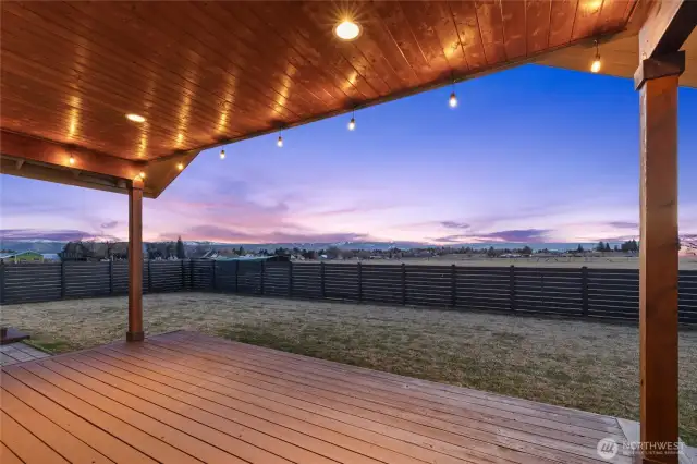 Imagine the magical summer evenings you will enjoy on the deck.