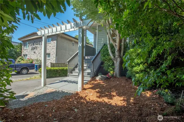 Front yard and entry
