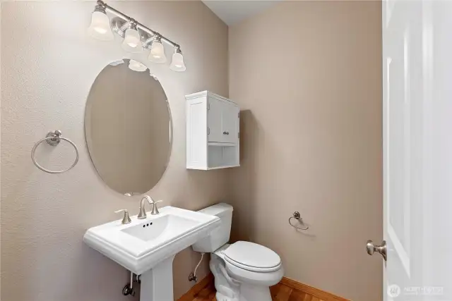Main floor half bath.